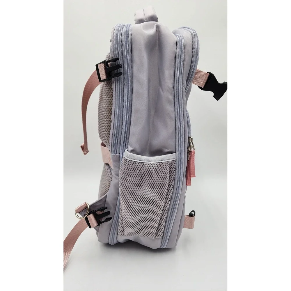 Hanples Travel Backpack Unisex Large Lavender NWT Multi-Pocket Laptop Bag